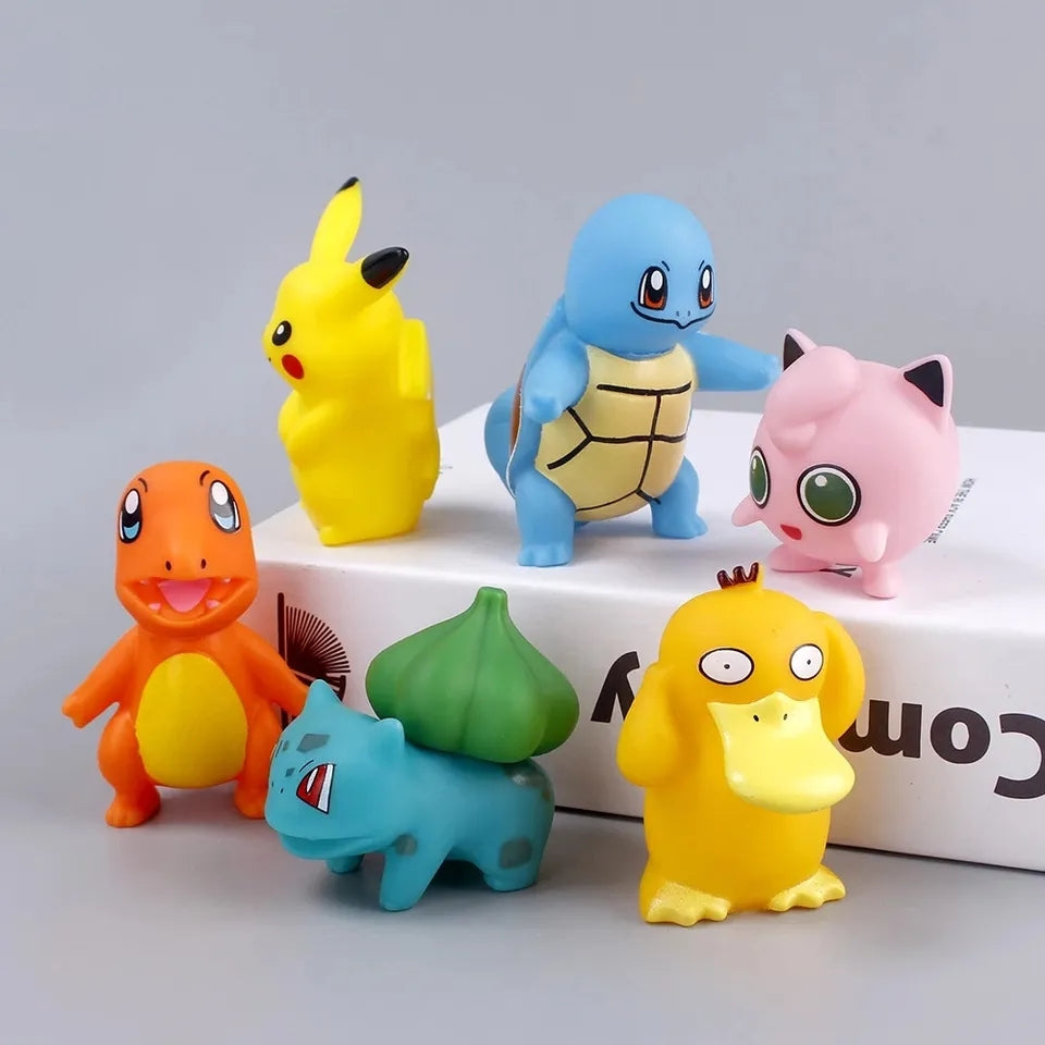 6PC Pokemon Character Figurine Set