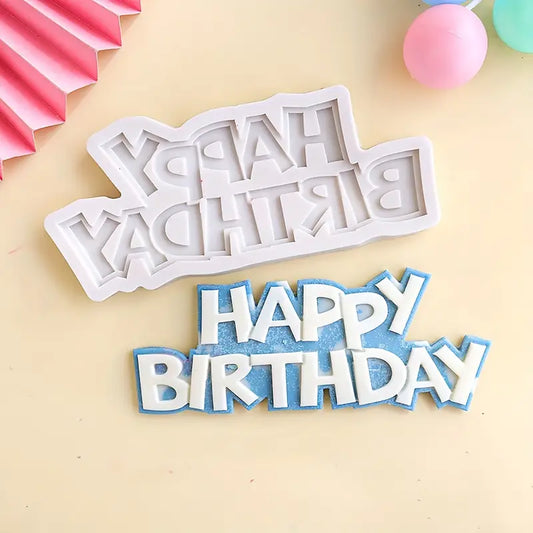 Happy Birthday - Silicone Mould - S614