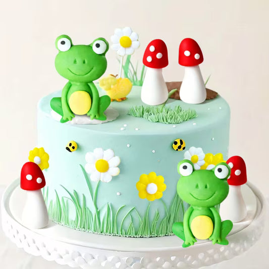 12PC Frog Themed Cake Decorating Set