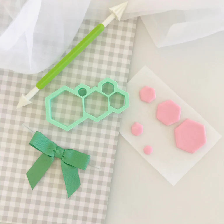 Custom Cookie Cutters - Basic Hexagons Multi Cutter (SweetP).