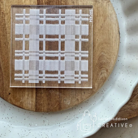 Sarah Maddison Creative - Tartan Pattern Debosser. (Custom Cookie Cutters)