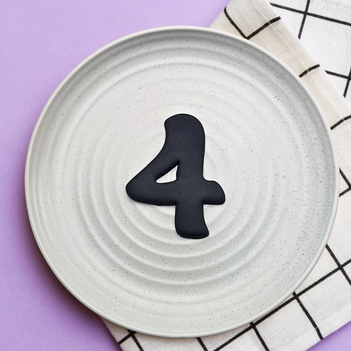 Custom Cookie Cutters - 3.5 Inch Number Cutters (Groovy) FULL SET.