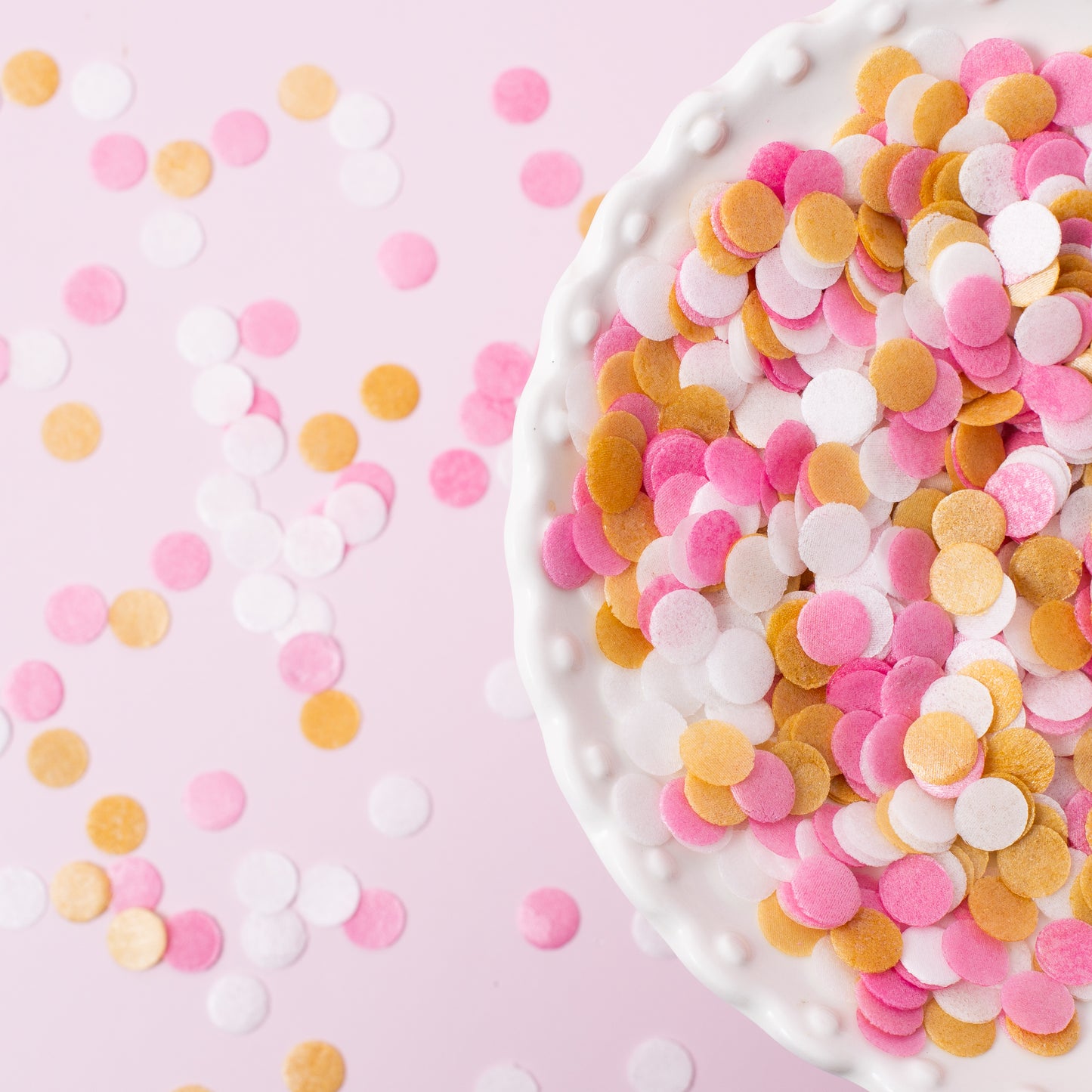 9g Sprinks - Wafer Confetti Pink, White & Gold