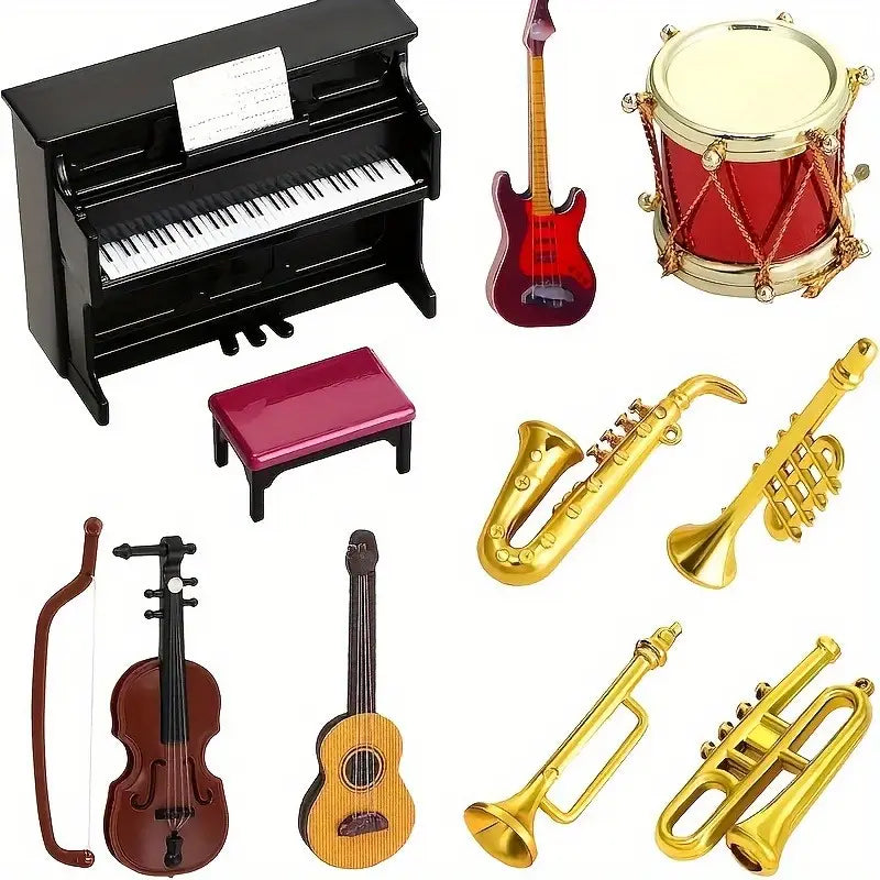 11pcs Musical Instruments Cake Decorating Set
