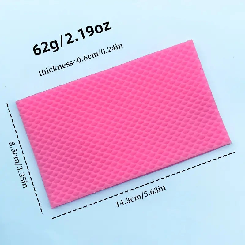 Silicone Mould - Mermaid/Fish Scale Texture/Pattern - S586