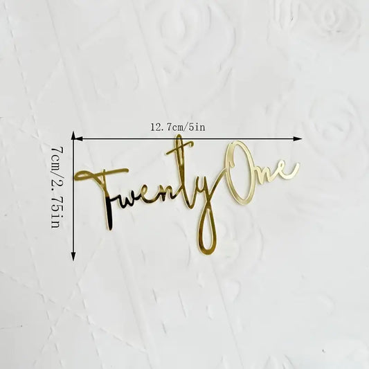 Acrylic Fropper - Twenty One - Gold