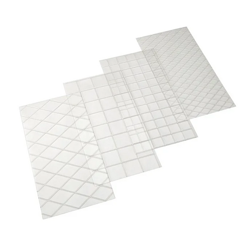 4pc Grid Texture Mat