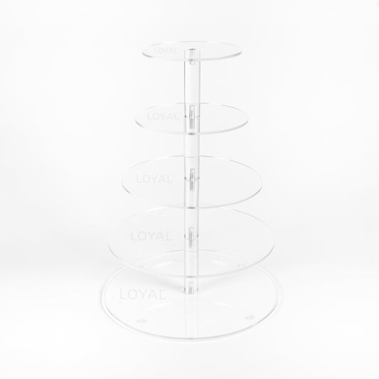 Loyal Acrylic Cake Stand - 5 Tier