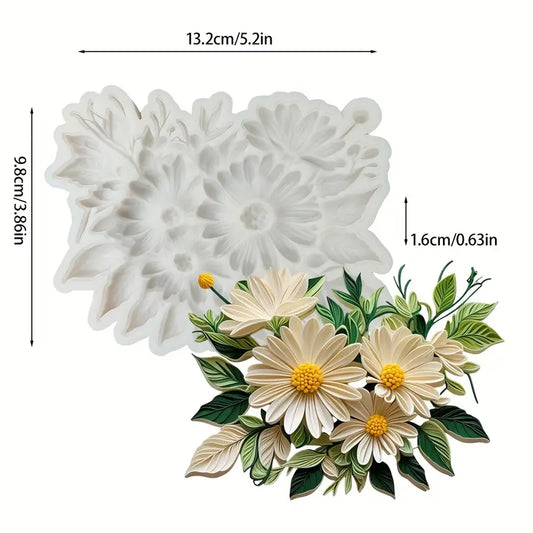 3D Daisy Silicone Mould S646