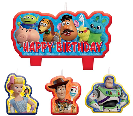Toy Story 4 Birthday Candle Set.