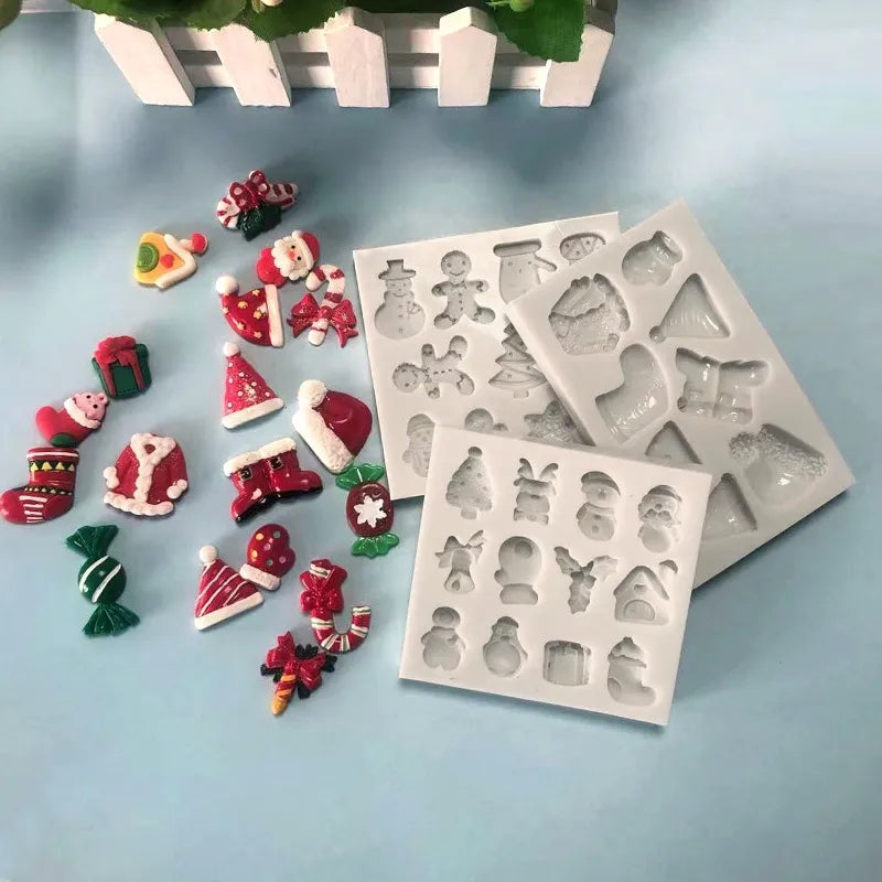 Silicone Mould - Assorted Christmas Mini Silicone Mould - S537