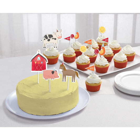 Barnyard Cardstock Cake Topper Kit.