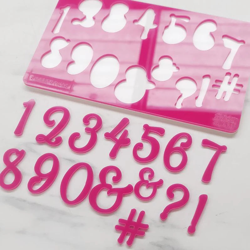 Sweet Sticks Sweet Stamp Number Embossing Set