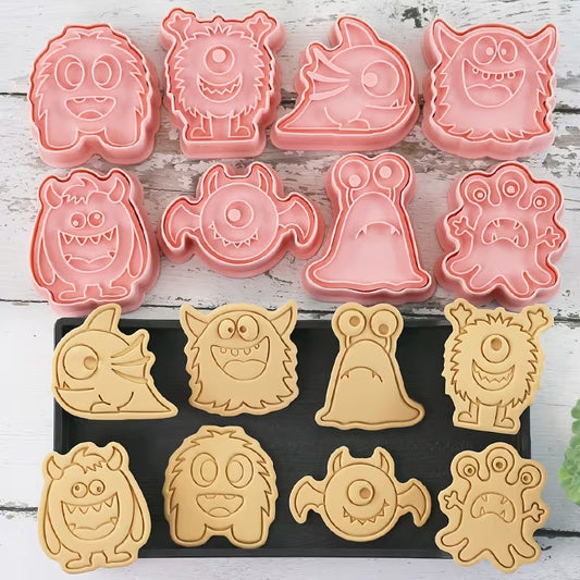 8pc Monster Cookie Cutter set