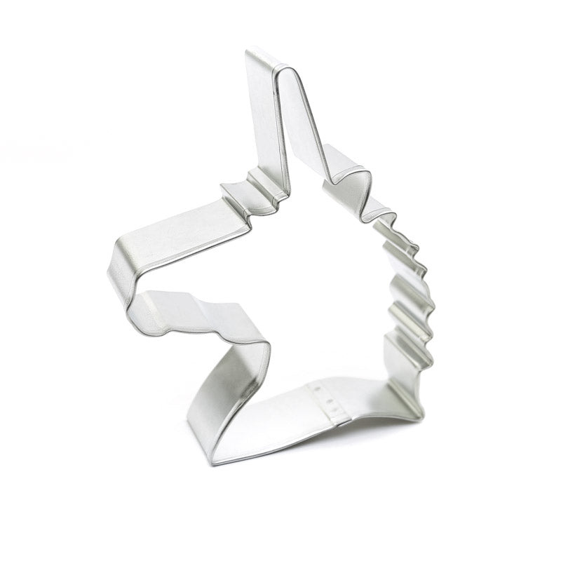 Tinplate Cookie Cutter - Unicorn Head 4.5".