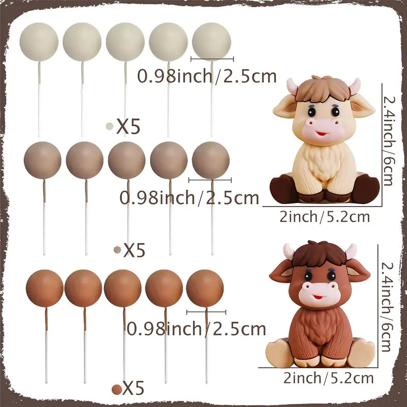 Highland Cow Cake Decorating Kit