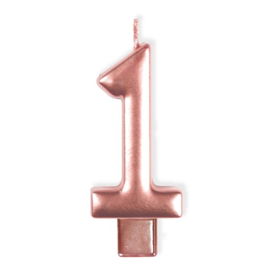 Rose Gold - Number Candle - 1