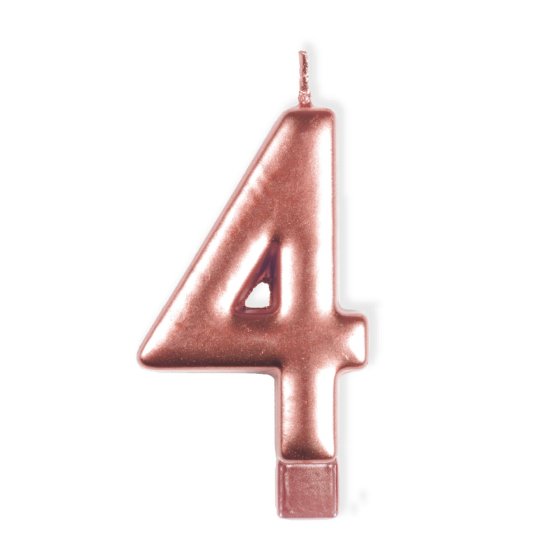 Rose Gold - Number Candle - 4