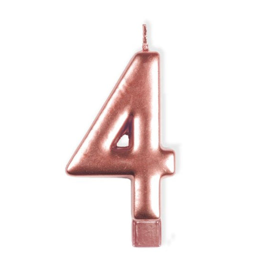 Rose Gold - Number Candle - 4
