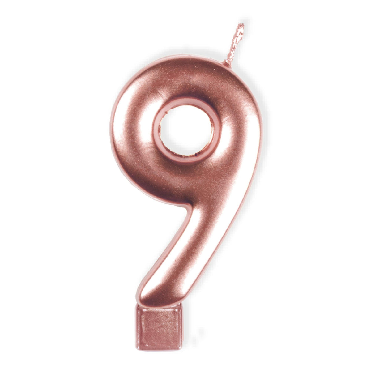 Rose Gold - Number Candle - 9