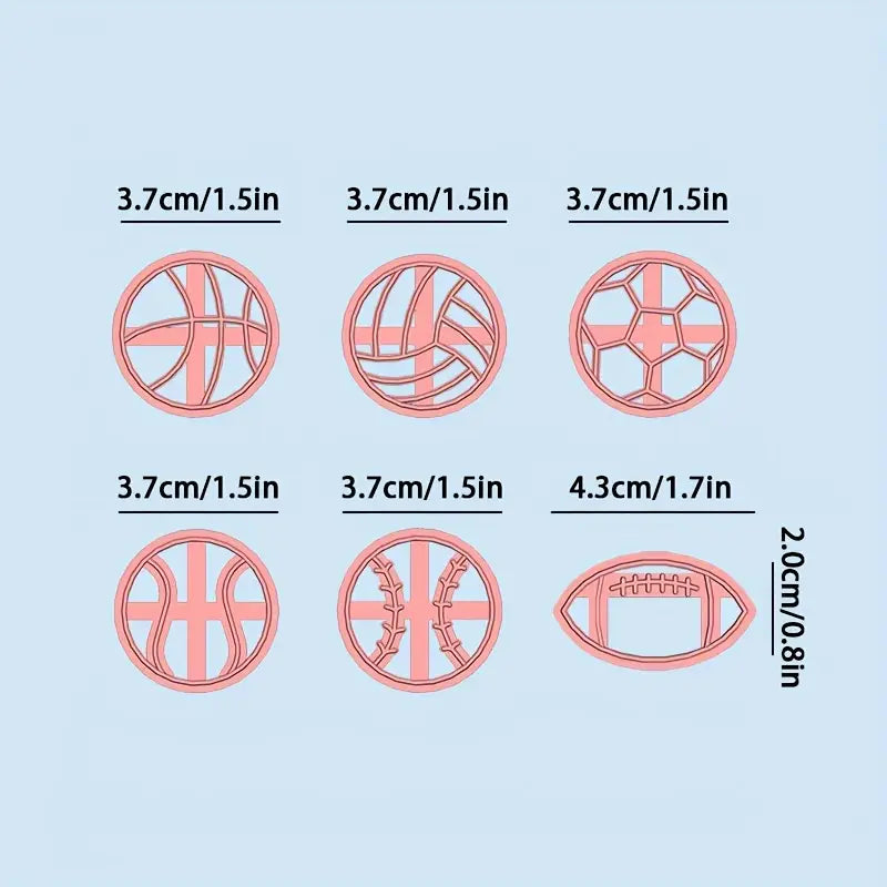 6PC Sports Ball Cutters