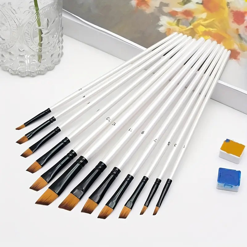 12PC Paint Brush Set