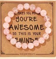 Natural Stone Beaded Bracelet- Assorted Colours