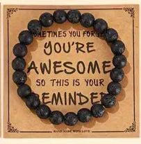 Natural Stone Beaded Bracelet- Assorted Colours