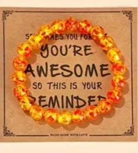 Natural Stone Beaded Bracelet- Assorted Colours