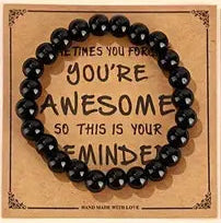 Natural Stone Beaded Bracelet- Assorted Colours