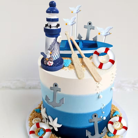 11PC Nautical Theme Decorating Kit