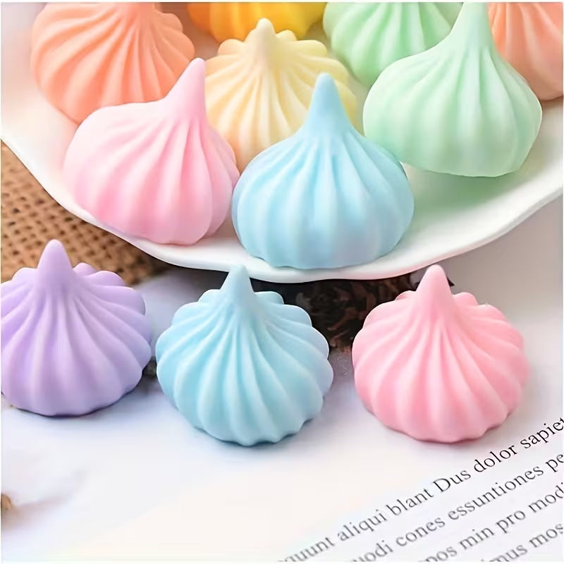 15Pc Assorted Colour Cream Charm Toppers