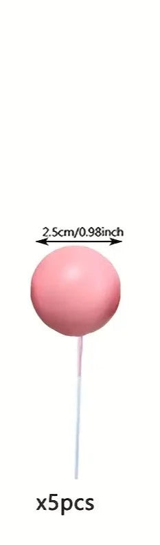 5PC Ball Topper - Small - Pink