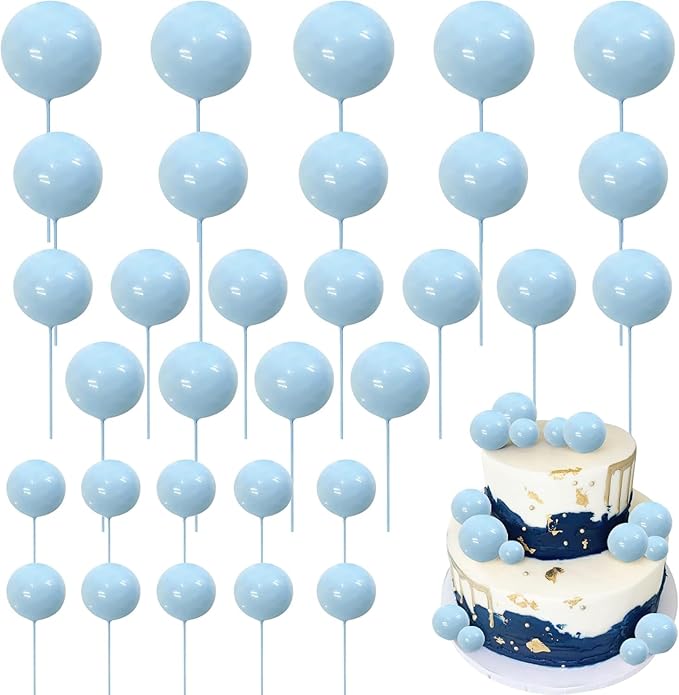 5PC Ball Topper - Blue - Assorted Sizes.