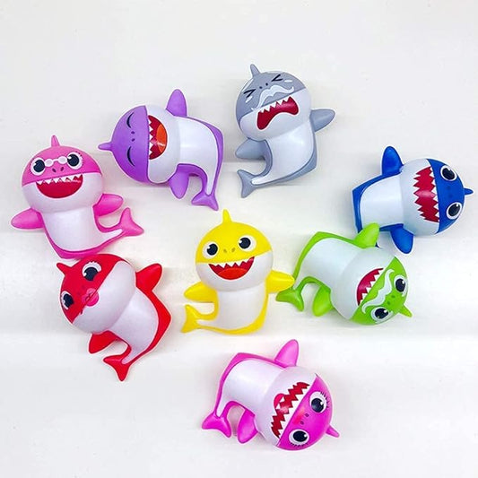 8PK Little Shark Cake Toppers