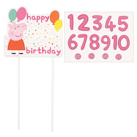 Peppa Pig - Customizable Cake Topper