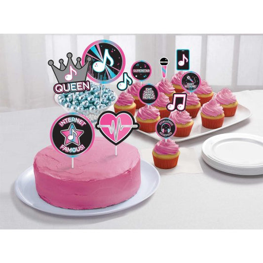 Internet Famous TikTok Cardstock Cake Topper Kit.