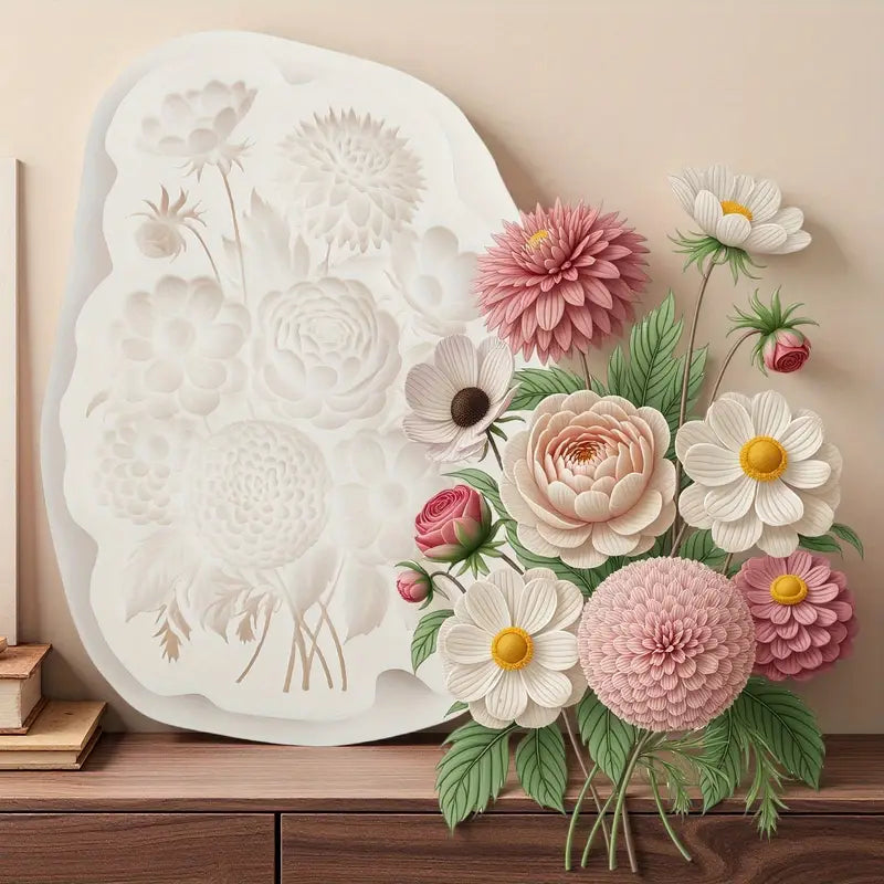 Floral Bouquet Silicone Mould S664
