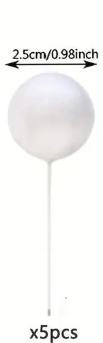 5PC Ball Topper - Small - White