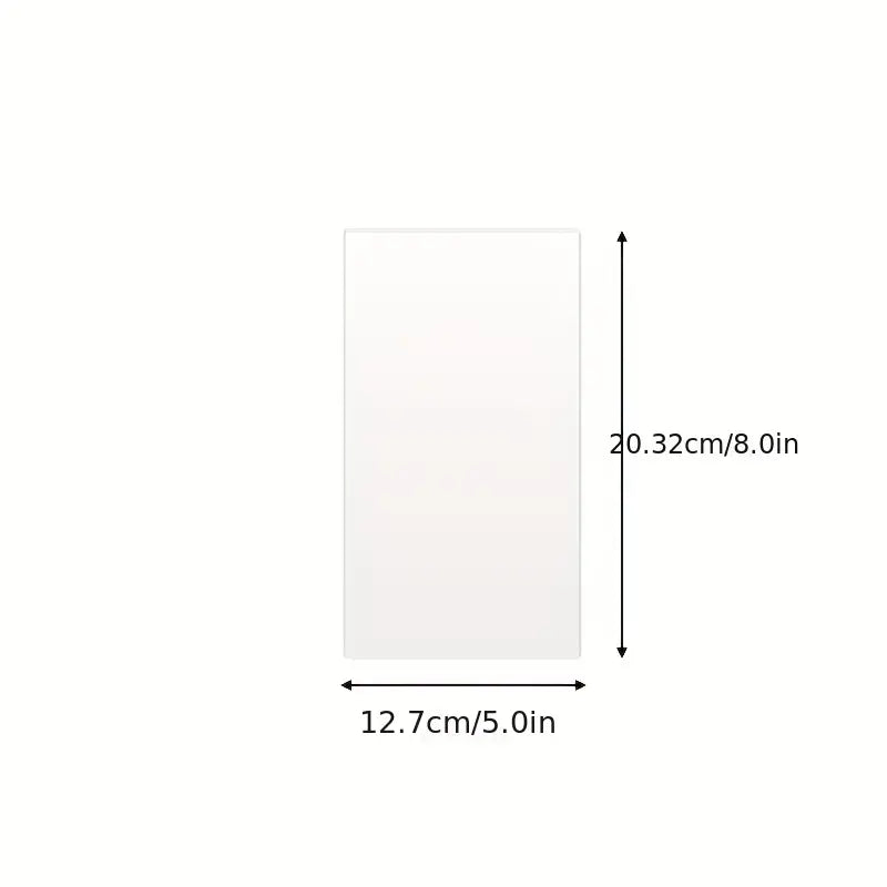 Transparent Rectangular - Scraper - 20.3 x 12.7cm