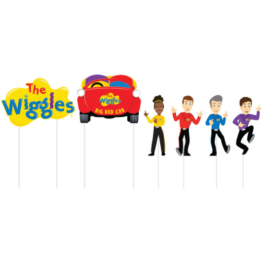 The Wiggles Party Cardstock Cake Topper Kit.