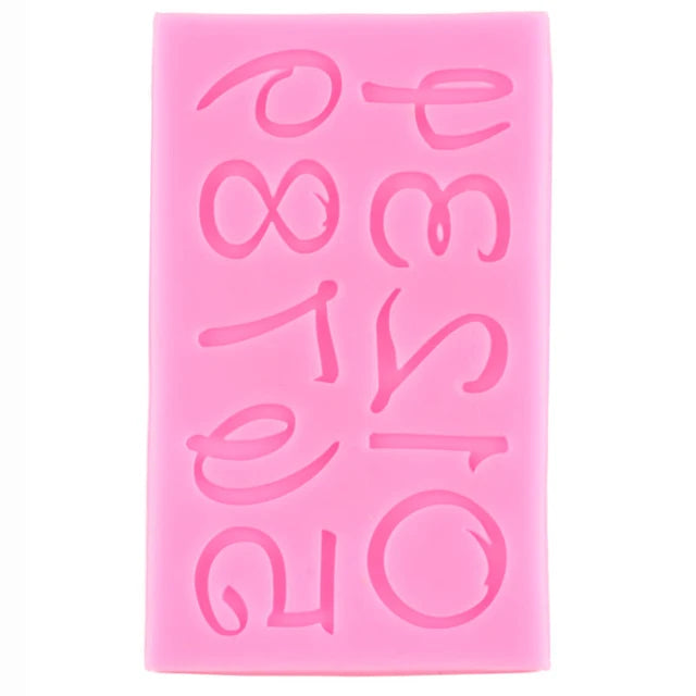 Silicone Mould - Disney Font - Numbers - S327