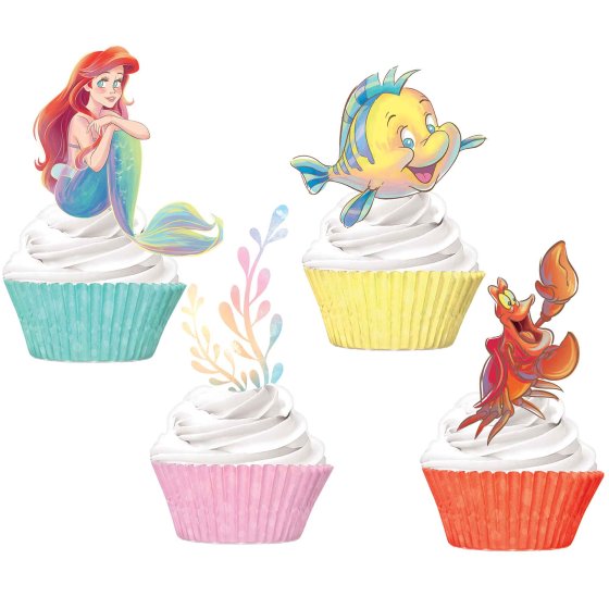 The Little Mermaid Cupcake Cases & Pick Set.