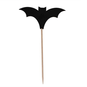 Deadly Soiree Bat Cupcake Toppers - 12PC