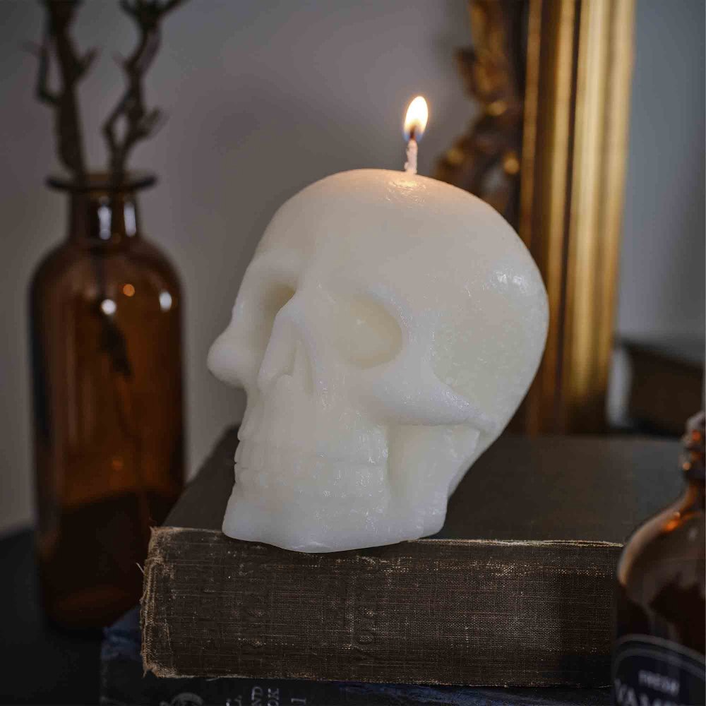 Deadly Soiree Skull Candle