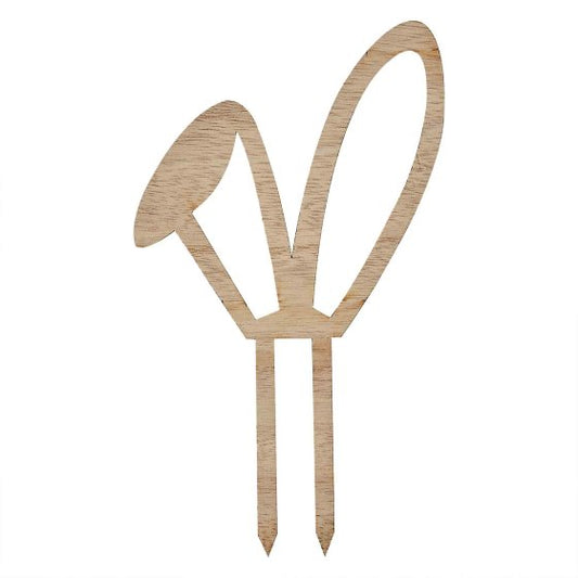 Wooden Cake Topper - Bunny Ears.