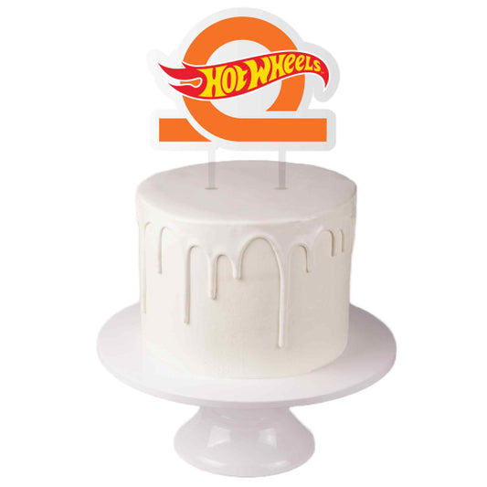 Hot Wheels Acrylic Cake Topper FSC.