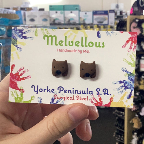 Melvellous - Wombat Face Earring