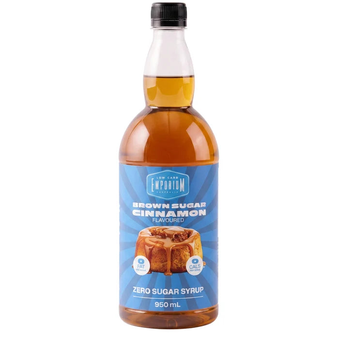 Low Carb Emporium Brown Sugar Cinnamon Flavoured Zero Sugar Coffee Syrup 950g (Copy)