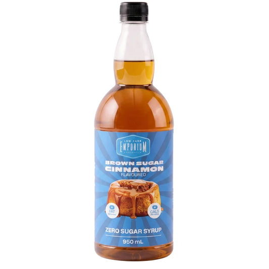 Low Carb Emporium Brown Sugar Cinnamon Flavoured Zero Sugar Coffee Syrup 950g (Copy)